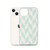 Tan and Blue Chevron Pattern Case for iPhone®