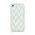 Tan and Blue Chevron Pattern Case for iPhone®