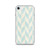 Tan and Blue Chevron Pattern Case for iPhone®