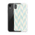 Tan and Blue Chevron Pattern Case for iPhone®