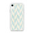 Tan and Blue Chevron Pattern Case for iPhone®