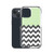 Green and Half Chevron Pattern Case for iPhone®