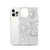 Black and White Circle Doodle Pattern Case for iPhone®