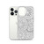 Black and White Circle Doodle Pattern Case for iPhone®