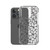 Black Floral Pattern Transparent Case for iPhone®