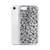 Black Floral Pattern Transparent Case for iPhone®