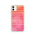 Orange Elemental Pattern Case for iPhone®