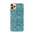 Blue and Tan Leaf Pattern Case for iPhone®