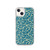 Blue and Tan Leaf Pattern Case for iPhone®