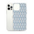 Tan Leaves Pattern on Blue Case for iPhone®