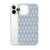 Tan Leaves Pattern on Blue Case for iPhone®