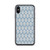 Tan Leaves Pattern on Blue Case for iPhone®