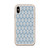 Tan Leaves Pattern on Blue Case for iPhone®