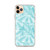 Blue and White Palm Pattern Case for iPhone®