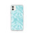 Blue and White Palm Pattern Case for iPhone®