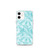 Blue and White Palm Pattern Case for iPhone®