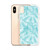 Blue and White Palm Pattern Case for iPhone®