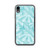 Blue and White Palm Pattern Case for iPhone®