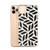 Black and Tan Floral Moti Pattern Case for iPhone®