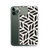 Black and Tan Floral Moti Pattern Case for iPhone®