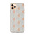 Grey and Orange Wheat Pattern Clear Case for iPhone®