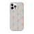 Grey and Orange Wheat Pattern Clear Case for iPhone®