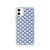 Navy and White Shell Pattern Case for iPhone®