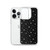 White and Black Star Pattern Case for iPhone®