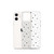 Black Star Pattern Transparent Case for iPhone®