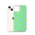 Green and Blue Sun Pattern Case for iPhone®
