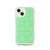 Green and Blue Sun Pattern Case for iPhone®