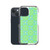 Green and Blue Sun Pattern Case for iPhone®