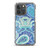 Green and Blue Paisley Pattern Case for iPhone®