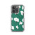 White Poppies on Green Case for iPhone®