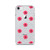 Red Roses on Black Dot Pattern Transparent Case for iPhone®