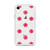 Red Roses on Black Dot Pattern Transparent Case for iPhone®