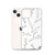Simple Floral Line Drawing Case for iPhone®