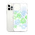 Green and Blue Floral Drawing Case for iPhone®