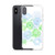 Green and Blue Floral Drawing Case for iPhone®