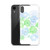 Green and Blue Floral Drawing Case for iPhone®