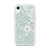 Cream and Blue Floral Case for iPhone®