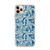 Floral Pattern on Teal Case for iPhone®