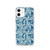 Floral Pattern on Teal Case for iPhone®