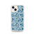 Floral Pattern on Teal Case for iPhone®