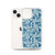 Floral Pattern on Teal Case for iPhone®