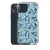 Floral Pattern on Teal Case for iPhone®