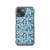 Floral Pattern on Teal Case for iPhone®