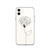 Rose Line Art Clear Case for iPhone®