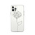 Rose Line Art Clear Case for iPhone®