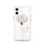 Rose Line Art Clear Case for iPhone®